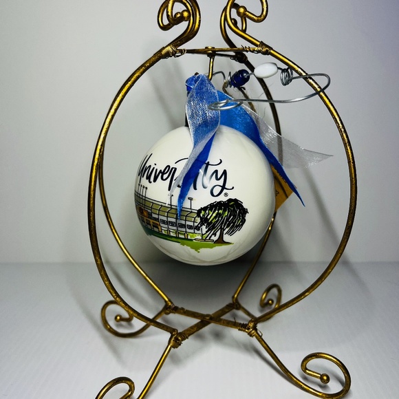 Auburn University War Eagle Christmas Ornament Glory Haus Kalyn Dunks Porcelain - Picture 16 of 16